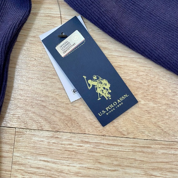 U.S. Polo Assn Men’s Large Quarter 1/4 Zip Flatback Pullover Classic Navy Blue - Picture 6 of 11